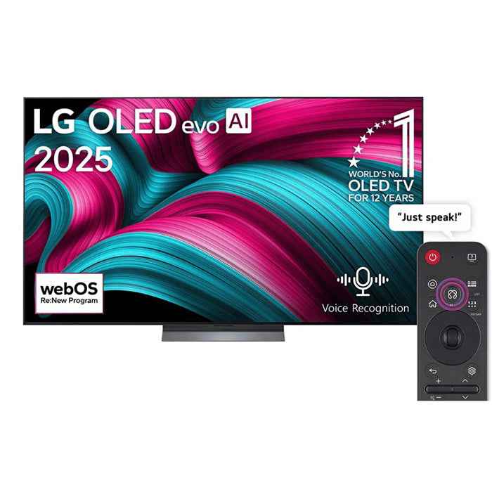 LG 83 inches LG OLED evo AI C5 4K Smart TV with AI Magic Remote Dolby webOS25 OLED83C56LA